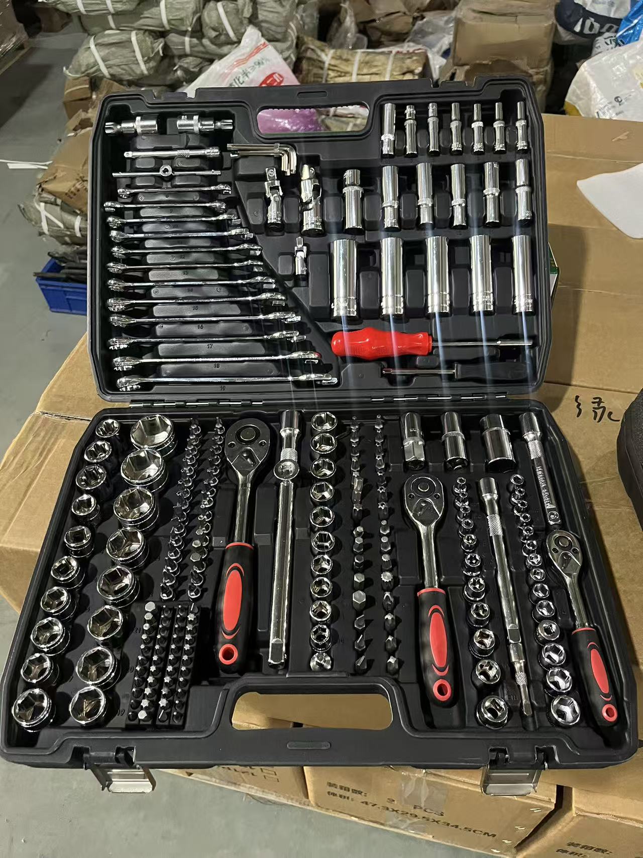 Kit Power Tools - طقم أدوات إصلاح السيارات 216 قطعة،