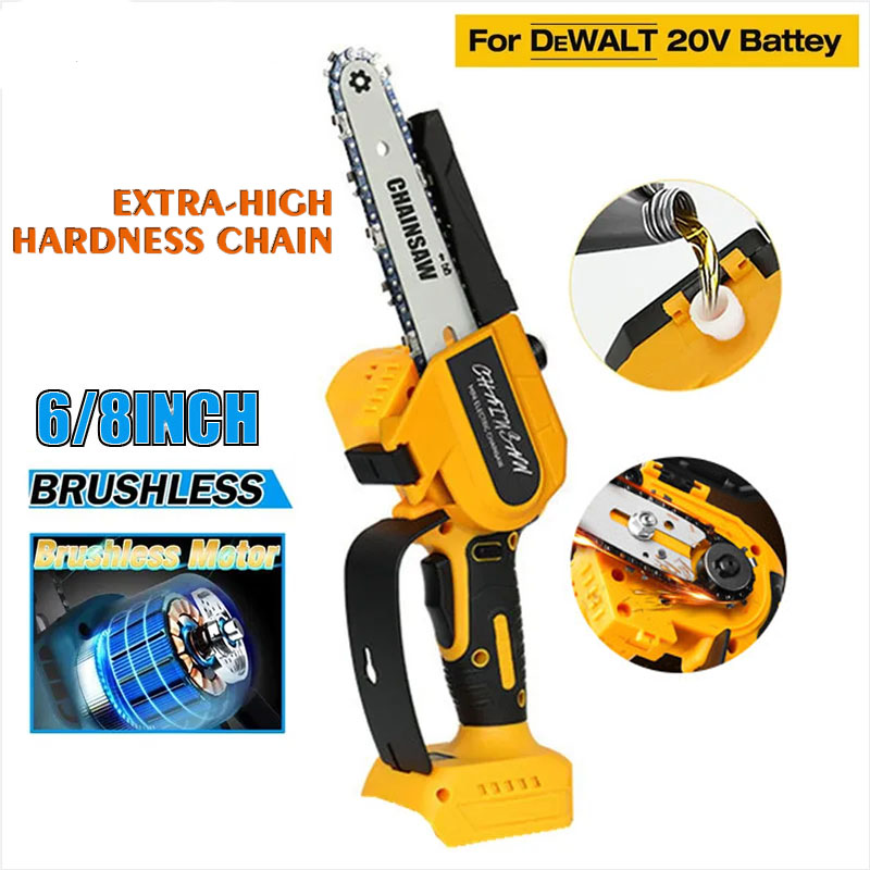 Power Tools Pink - 6/8 بوصة منشار كهربائي بدون فرش