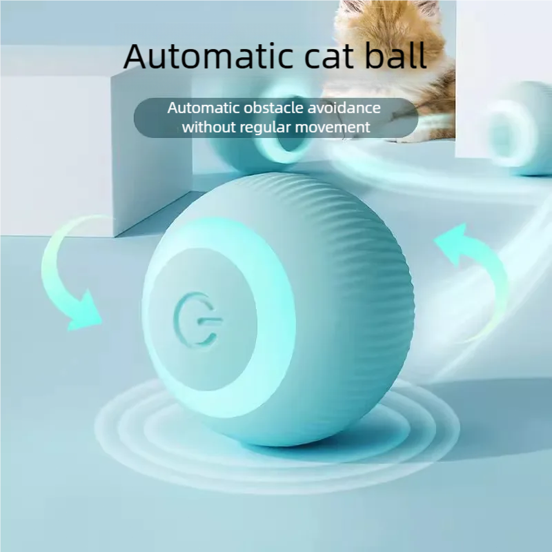 Power Tools Cat - ألعاب القطط الذكية، كرة دوارة أوتوماتيكية،
