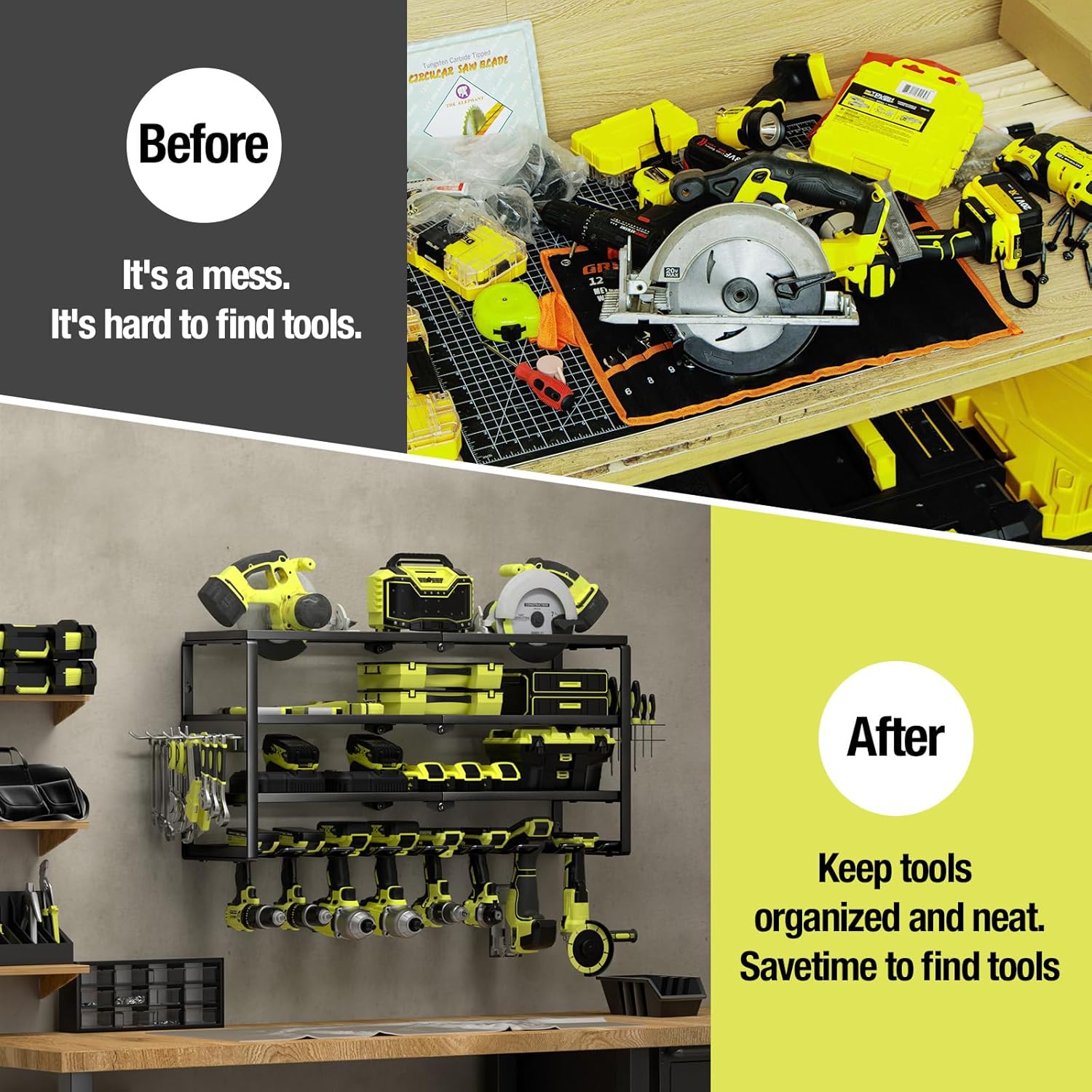 منظم أدوات كهربائية مثبت على ا - مراجعة Power Tools Storage وسعره