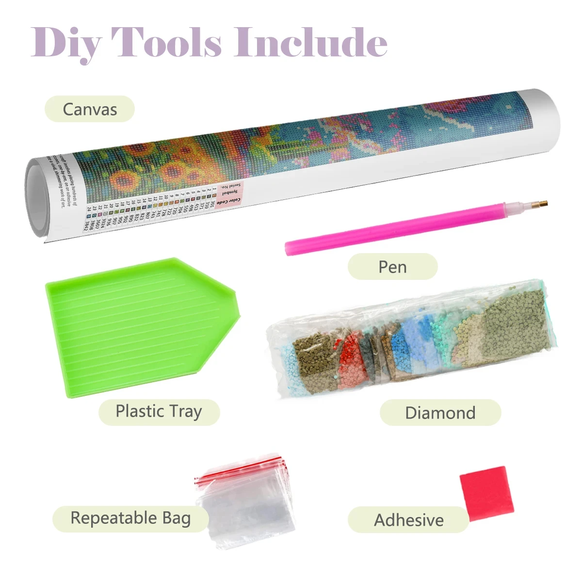 طقم رسم بالألماس ثلاثي الأبعاد - مراجعة Power Tools Pink وسعره