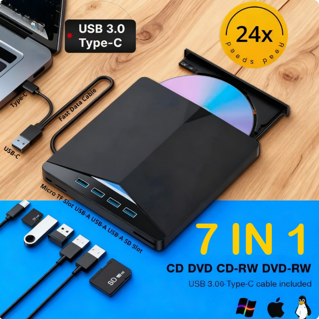 قارئ وناسخ ومشغل أقراص DVD خار - مراجعة Power Tools Windows 11 وسعره