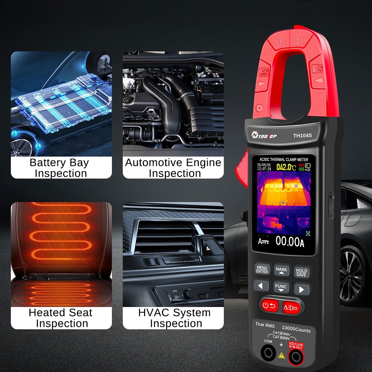 مقياس حراري TH104S بدقة 10000  - مراجعة Power Tools Images وسعره