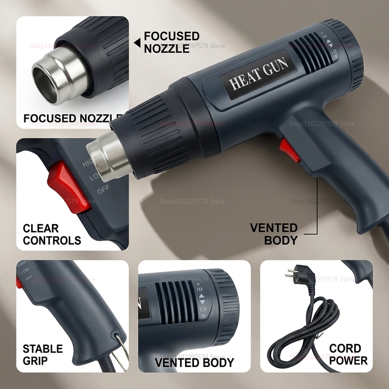 مسدس هواء ساخن 220 فولت، مسدس  - مراجعة Power Tools Toolstation وسعره