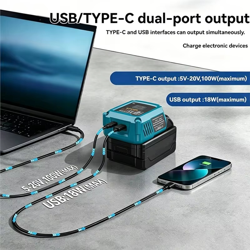 محطة شحن محمولة 100 واط USB-C  - مراجعة Power Tools Toolstation وسعره